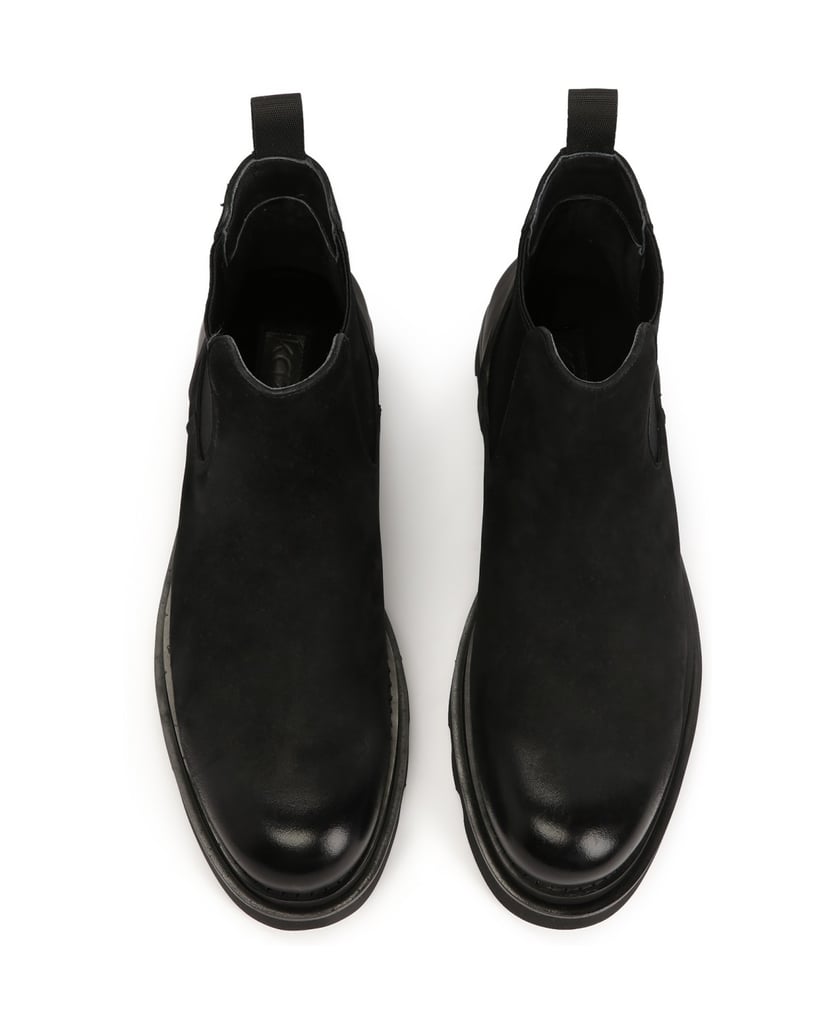 Kazar-Schwarze-isolierte-Chelsea-Stiefel-für-Männer-mit-Laufsohle-schwarz