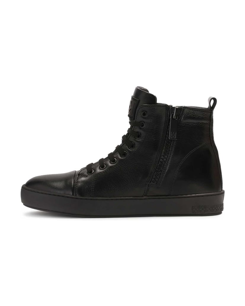 Kazar-Knöchelhohe-Sneaker-aus-Leder-mit-Sliders-schwarz