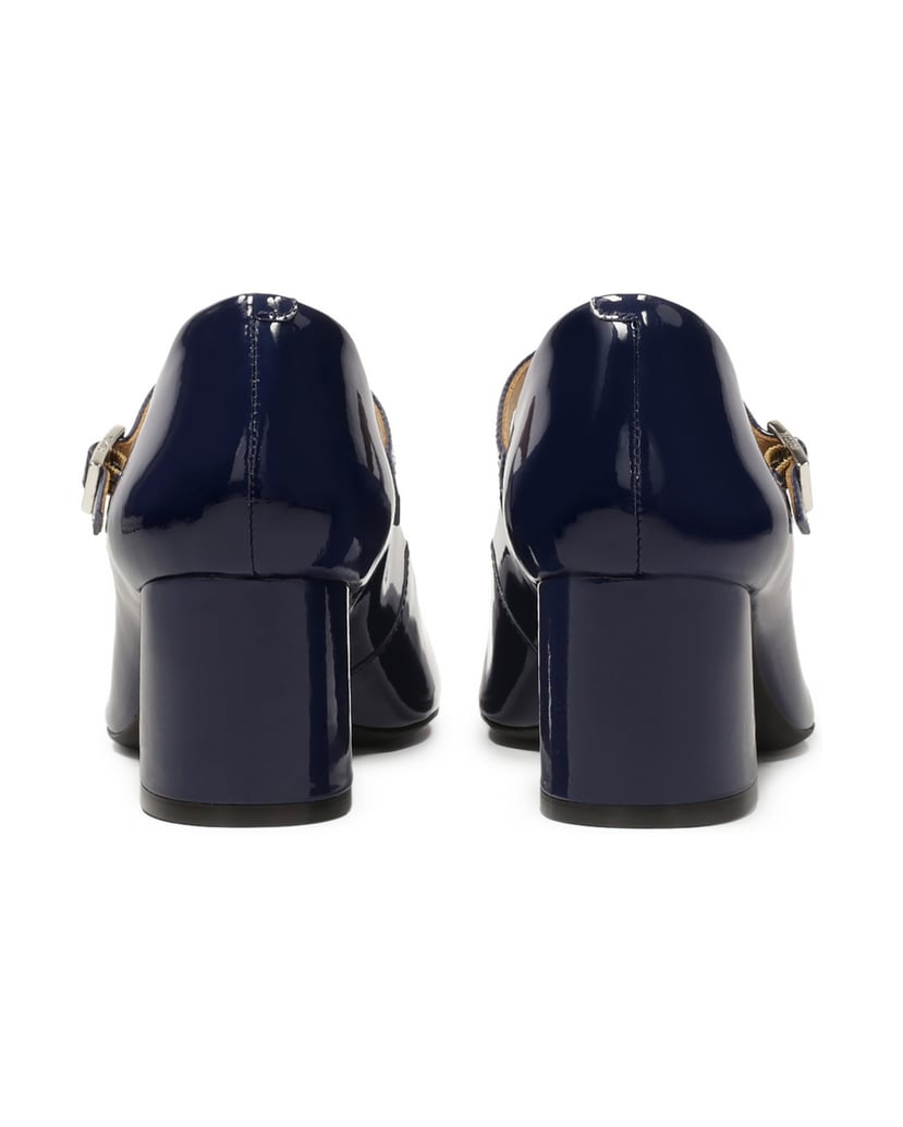 Kazar-Marineblaue-Lackleder-Pumps-mit-niedrigem-Absatz-dunkelblau