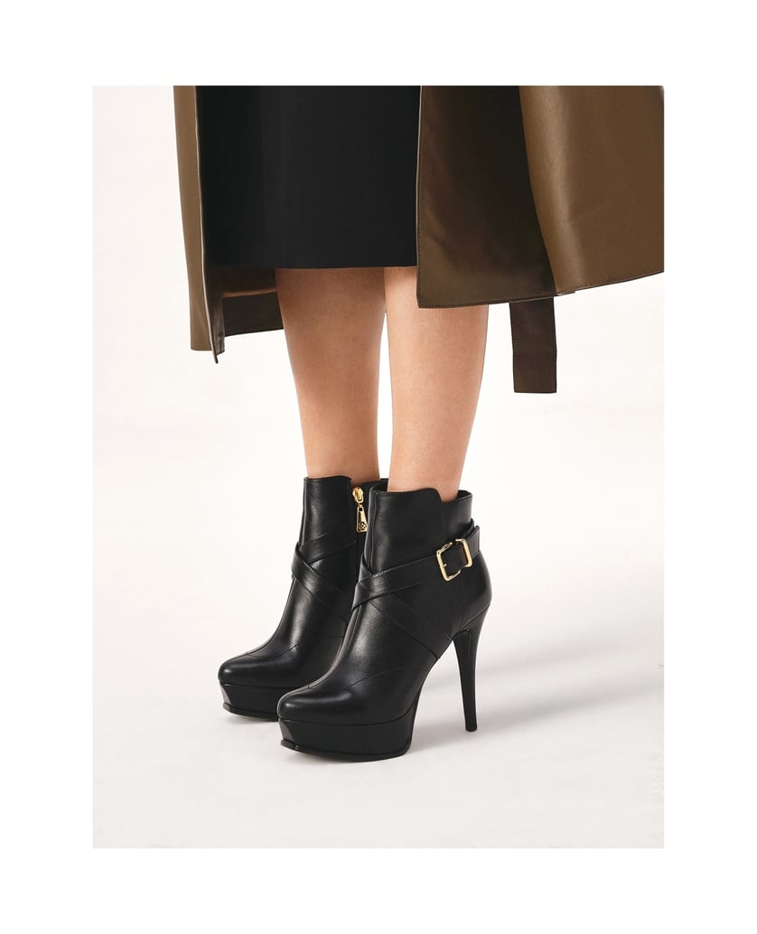 Kazar-Schwarze-Stiefel-mit-hohem-Absatz-und-Plateau-schwarz
