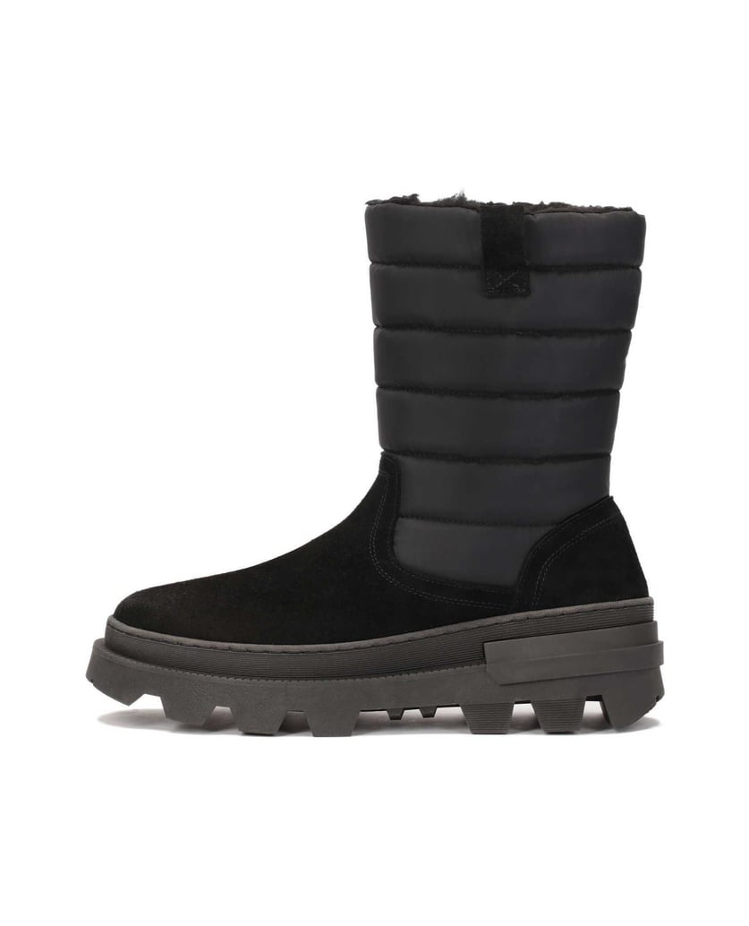 Kazar-Schwarze-Herren-Schneestiefel-aus-kombinierten-Materialien-schwarz