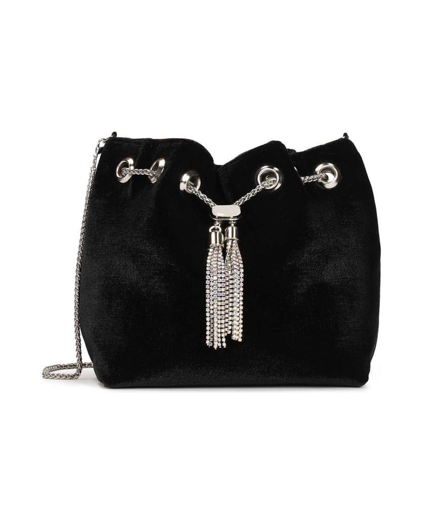 Kazar-Schwarze-Handtasche-aus-weichem-Material-schwarz