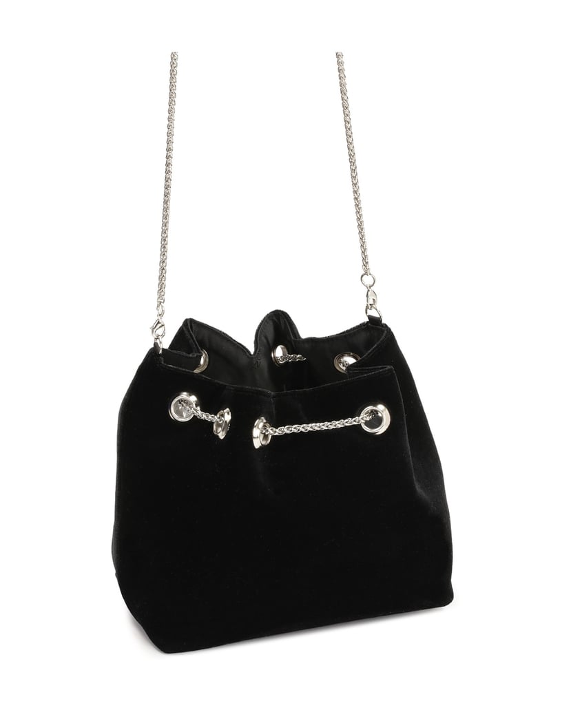 Kazar-Schwarze-Handtasche-aus-weichem-Material-schwarz