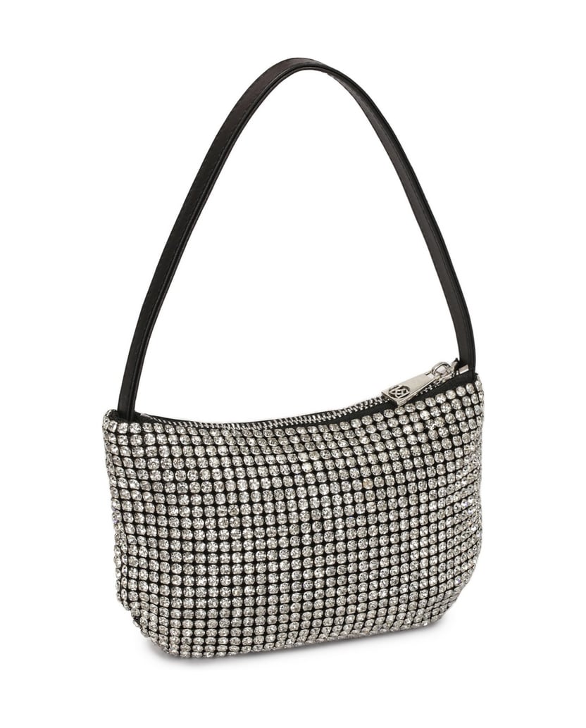 Kazar-Kleine-Handtasche-mit-Silberzirkonen-silber