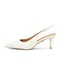Kazar&nbsp;Weiße Pumps mit offenem Absatz von Wedding Collection&nbsp;weiss