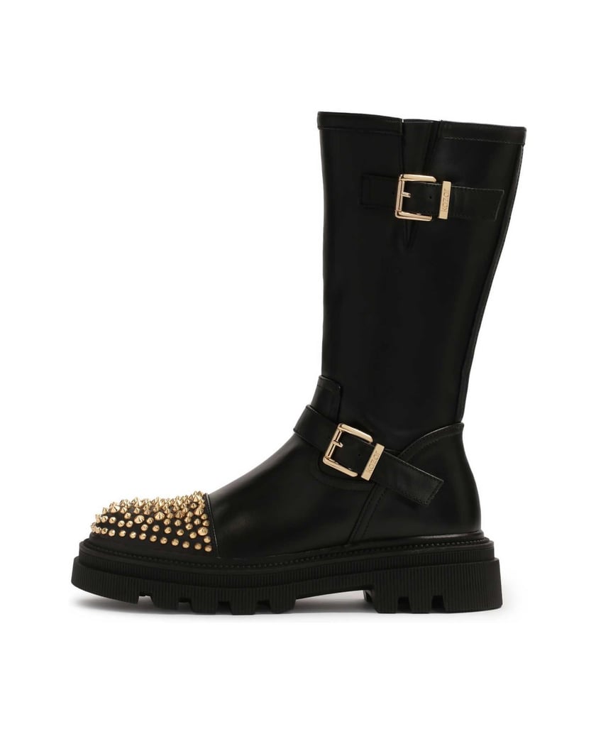 Kazar-Stiefel-mit-dicker-Sohle,-verziert-mit-Strasssteinen-schwarz