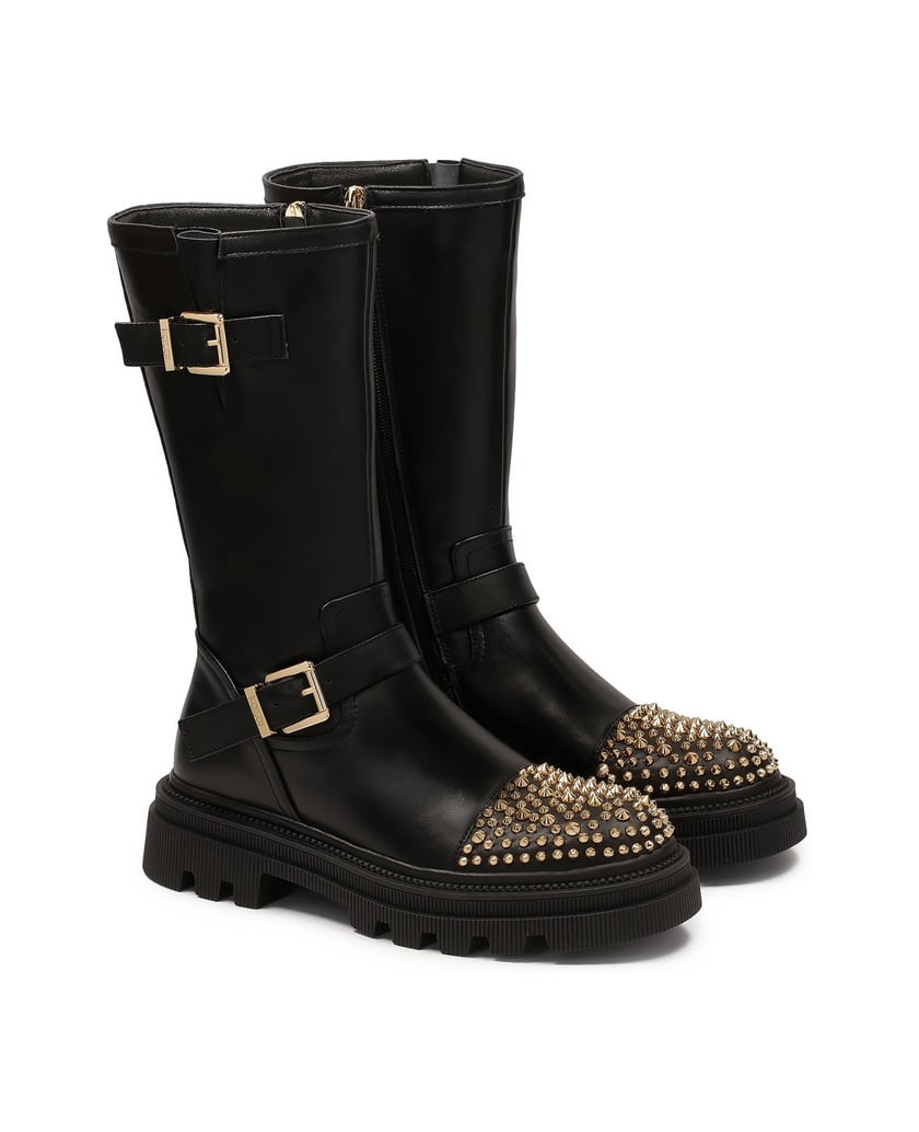 Kazar-Stiefel-mit-dicker-Sohle,-verziert-mit-Strasssteinen-schwarz