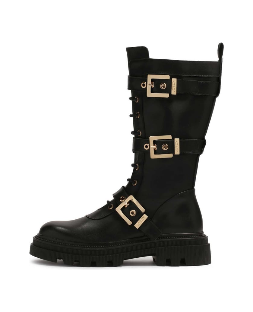 Kazar-Stiefel-mit-hohem-Schaft-und-fester-Sohle-schwarz
