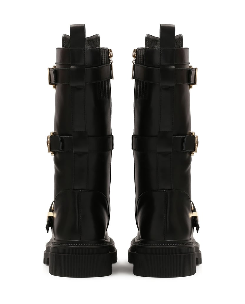 Kazar-Stiefel-mit-hohem-Schaft-und-fester-Sohle-schwarz
