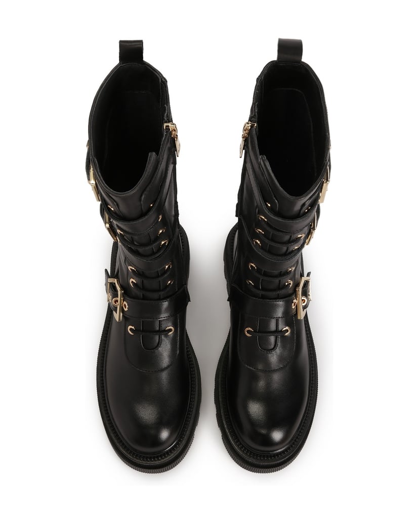 Kazar-Stiefel-mit-hohem-Schaft-und-fester-Sohle-schwarz