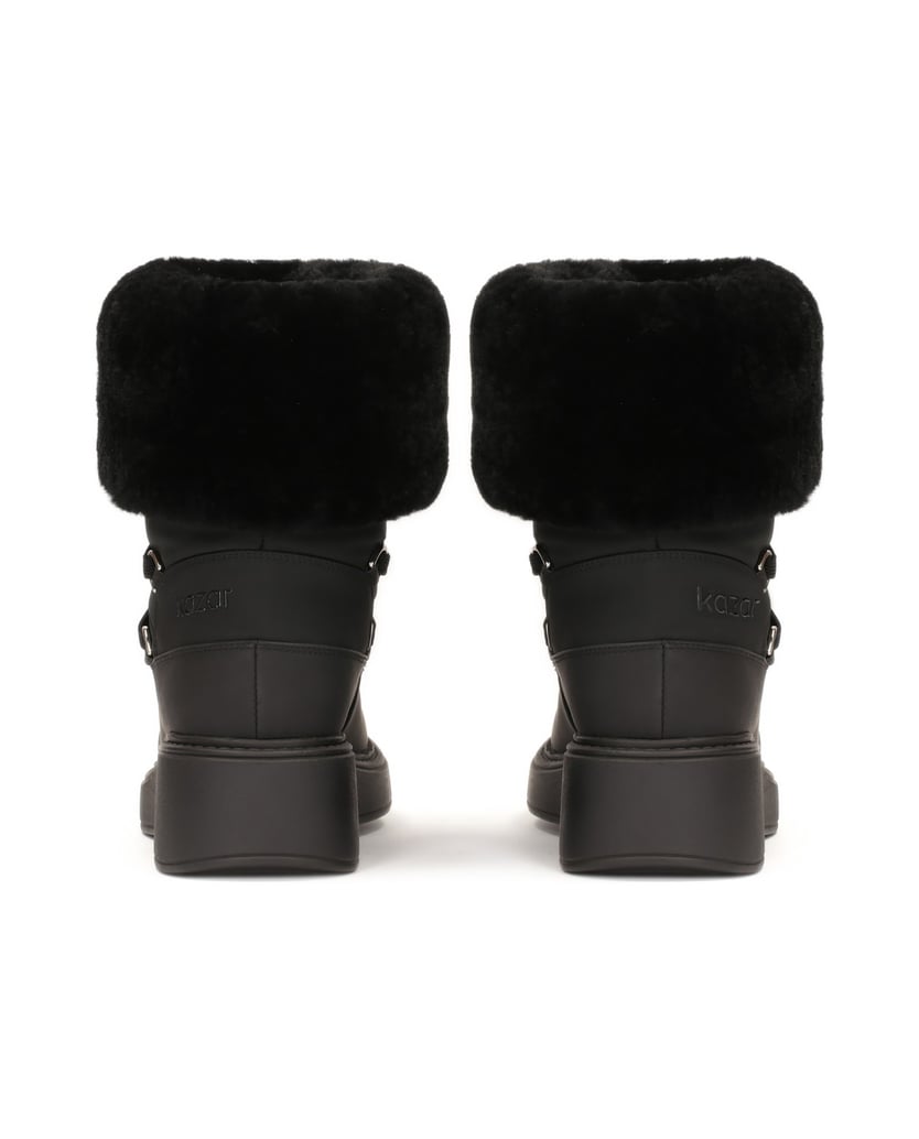 Kazar-Schwarze-Schneestiefel-mit-Schafswolle-schwarz