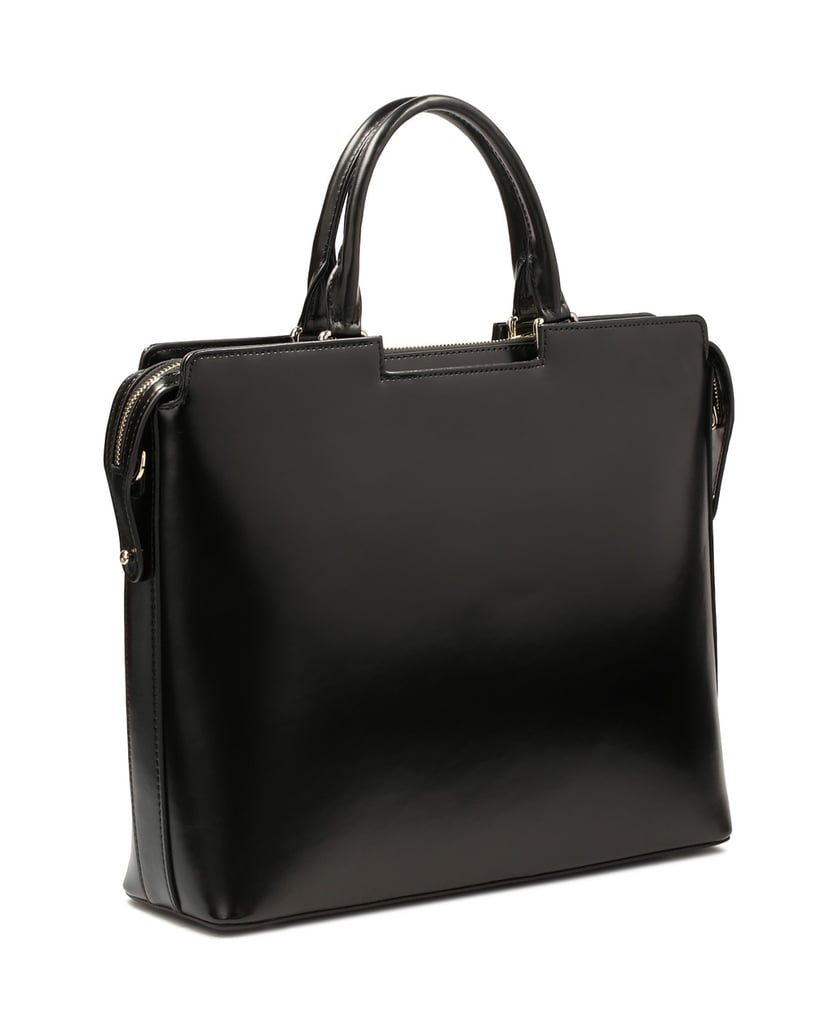 Kazar-Elegante-Businesstasche-mit-Streifenmuster-schwarz