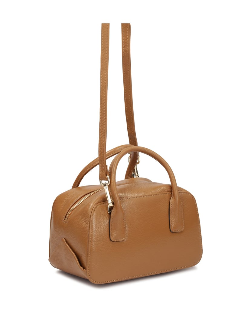 Kazar-Kleine-Handtasche-vom-Typ-Brusttasche-mit-einem-verzierten-Gurt-camel