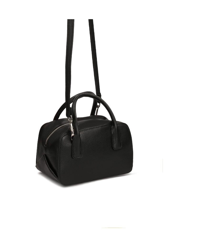 Kazar-Schwarze-kleine-Handtasche-mit-Riemen-und-Griffen-schwarz
