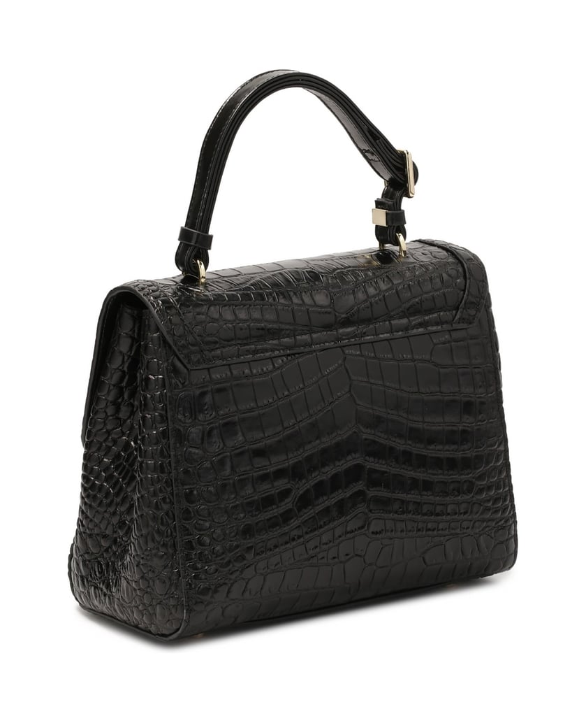 Kazar-Schwarze-Kofferraumtasche-aus-geprägtem-Leder-schwarz