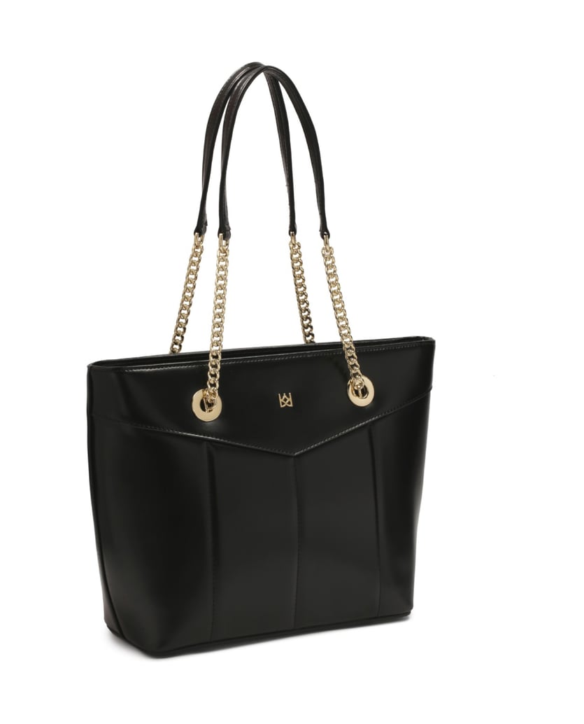 Kazar-Schwarze-Handtasche-mit-langen-Schultergriffen-schwarz