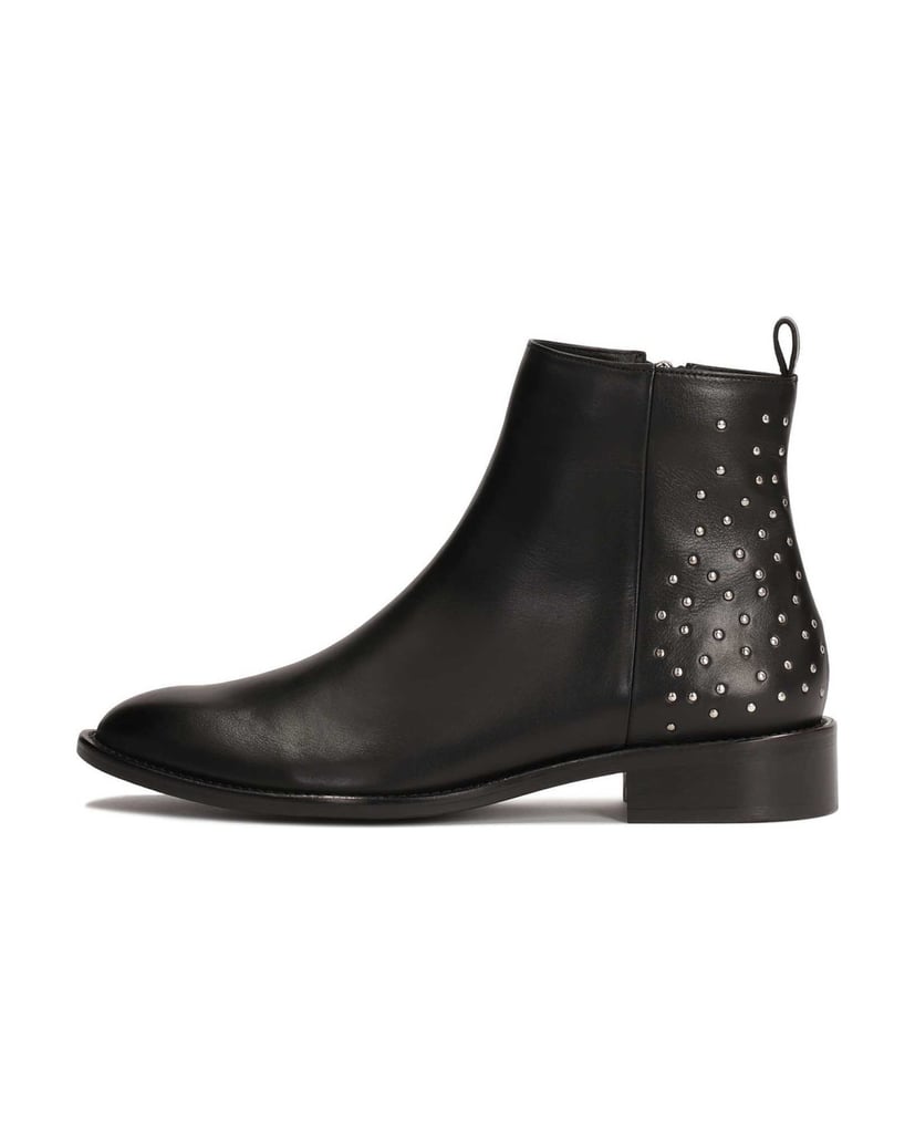 Kazar-Klassische-Stiefel-mit-Reißverschluss-auf-flacher-Sohle-schwarz