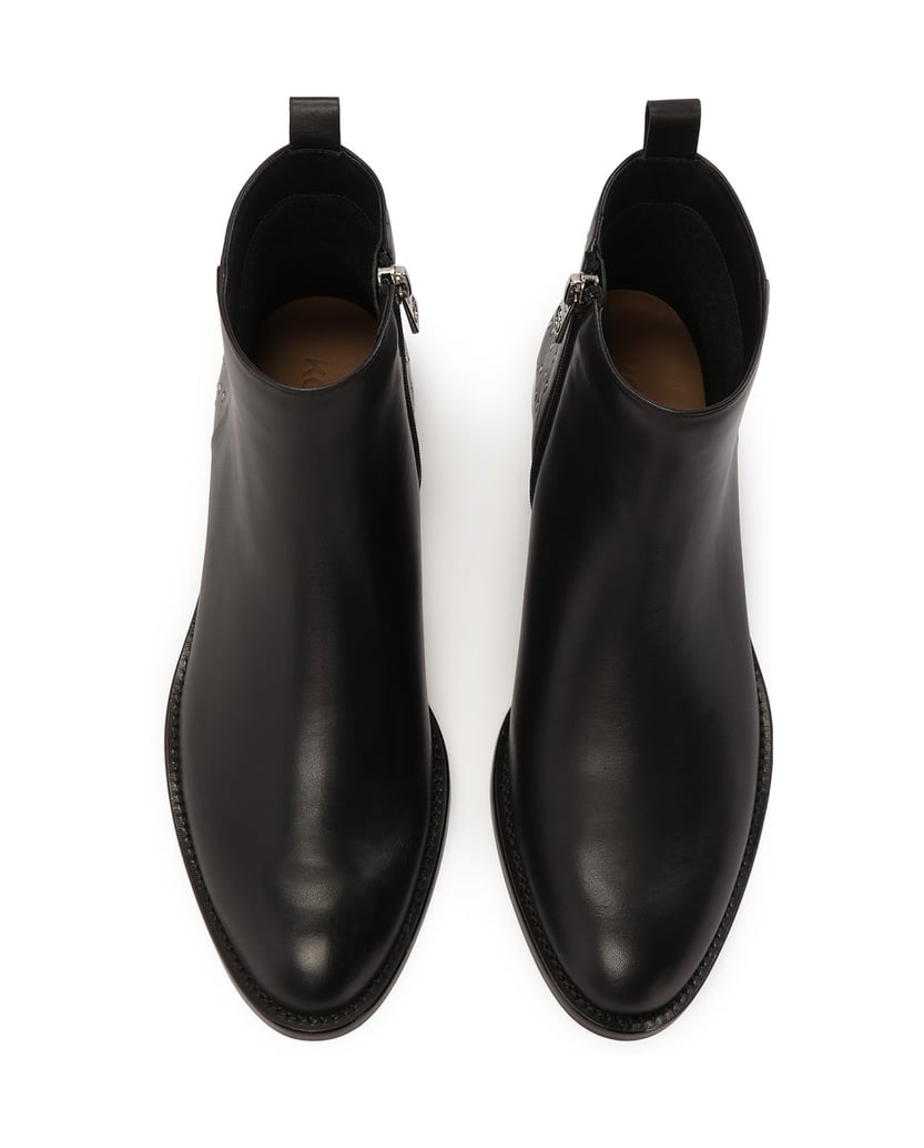 Kazar-Klassische-Stiefel-mit-Reißverschluss-auf-flacher-Sohle-schwarz