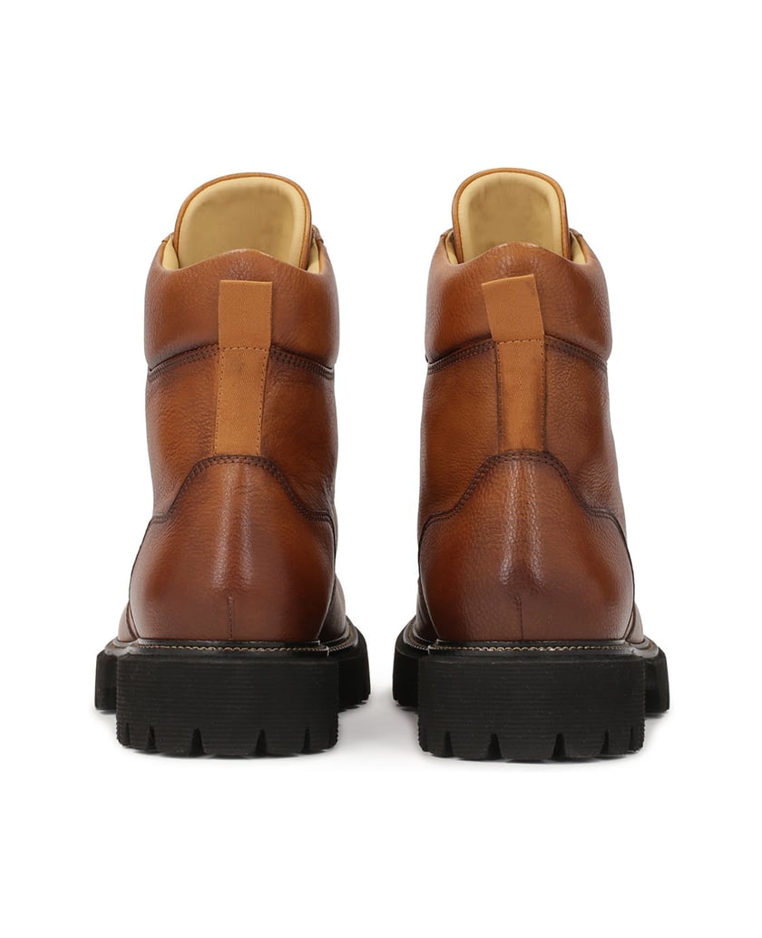 Kazar-Braune-Herrenstiefel-mit-Metallhaken-braun