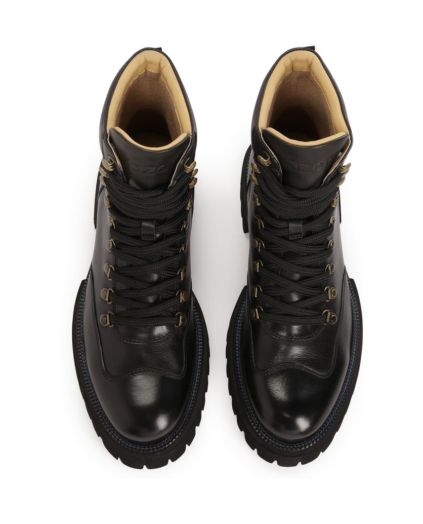 Kazar-Schwarzer-Allzweckstiefel-für-Männer-mit-Treppensohle-schwarz