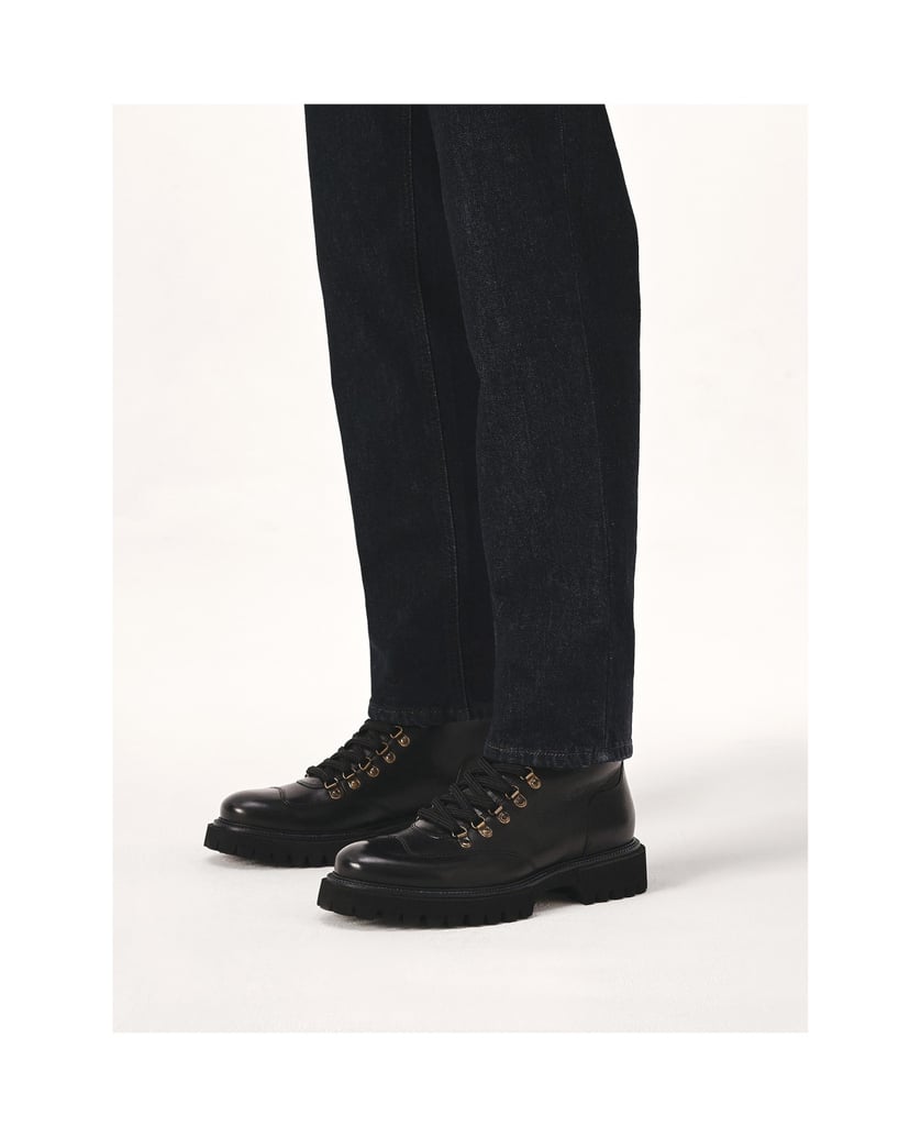 Kazar-Schwarzer-Allzweckstiefel-für-Männer-mit-Treppensohle-schwarz