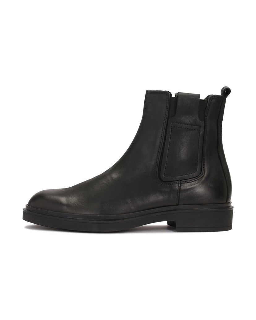 Kazar-Chelsea-Stiefel-aus-Leder-mit-verziertem-Elastikeinsatz-schwarz