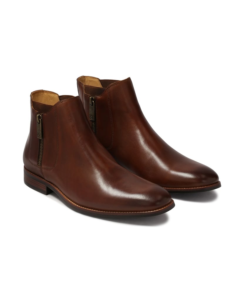 Kazar-Herren-Lederstiefel-in-Cognac-Farbe-braun