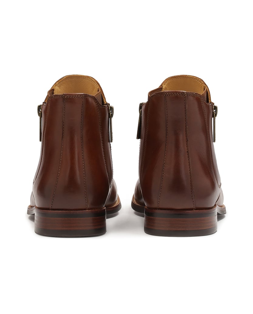 Kazar-Herren-Lederstiefel-in-Cognac-Farbe-braun