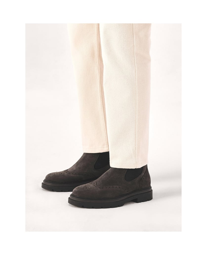 Kazar-Braune-Chelsea-Stiefel-aus-Wildleder-mit-Ornamenten-braun