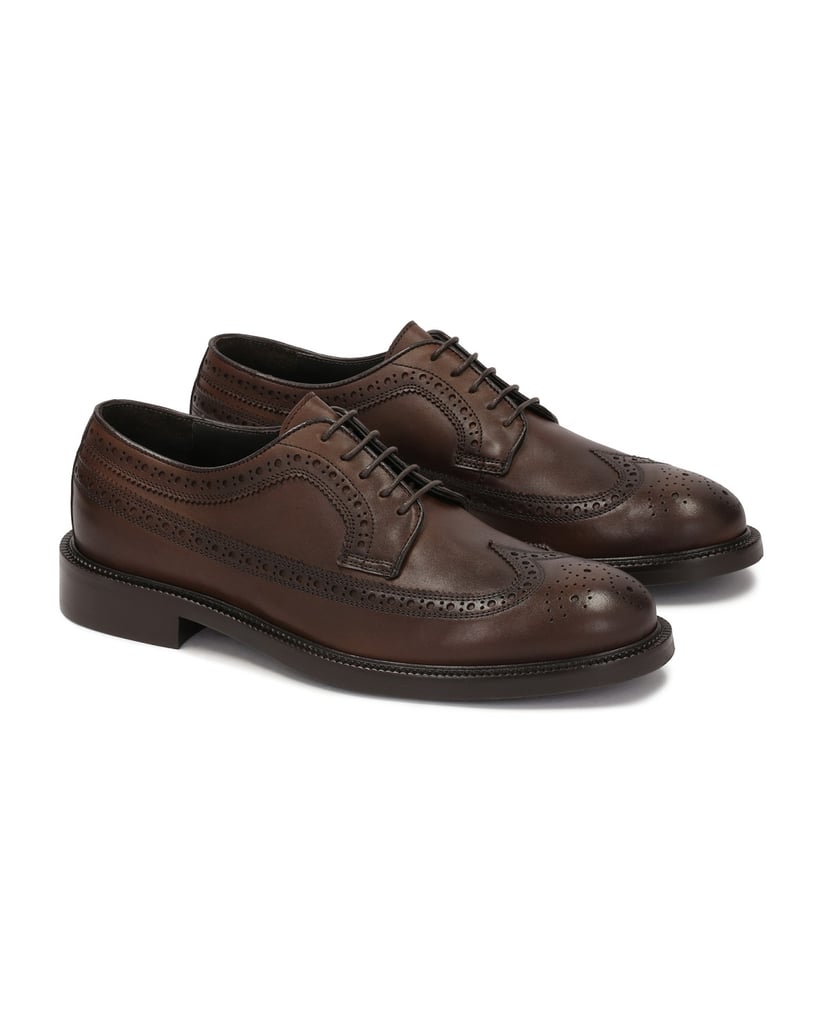 Kazar-Elegante-Brogue-Schuhe-aus-braunem-Leder-für-Männer-braun