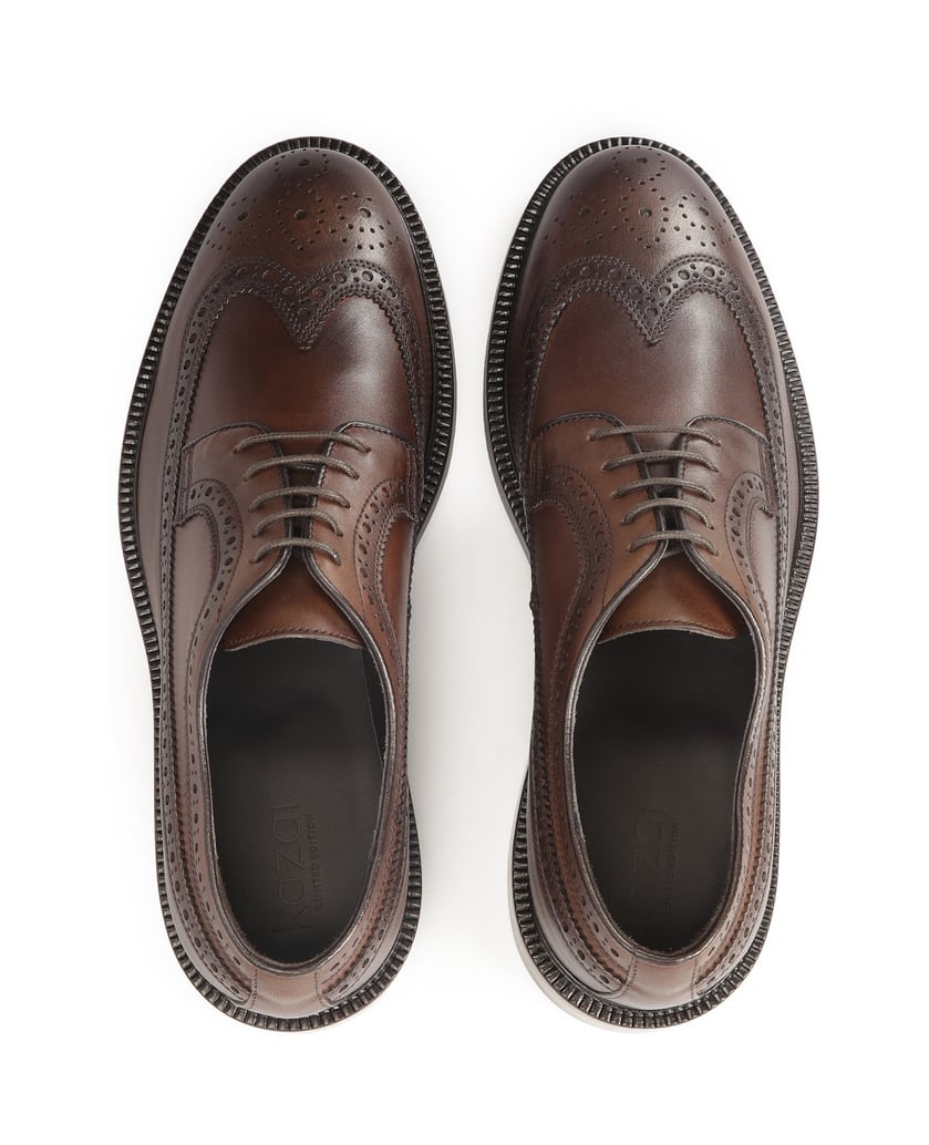 Kazar-Elegante-Brogue-Schuhe-aus-braunem-Leder-für-Männer-braun