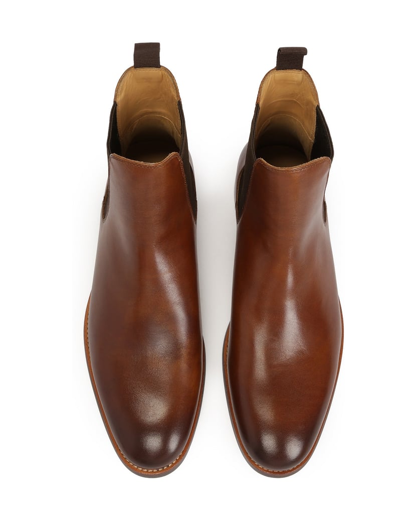 Kazar-Klassische-braune-Chelsea-Stiefel-für-Männer-braun