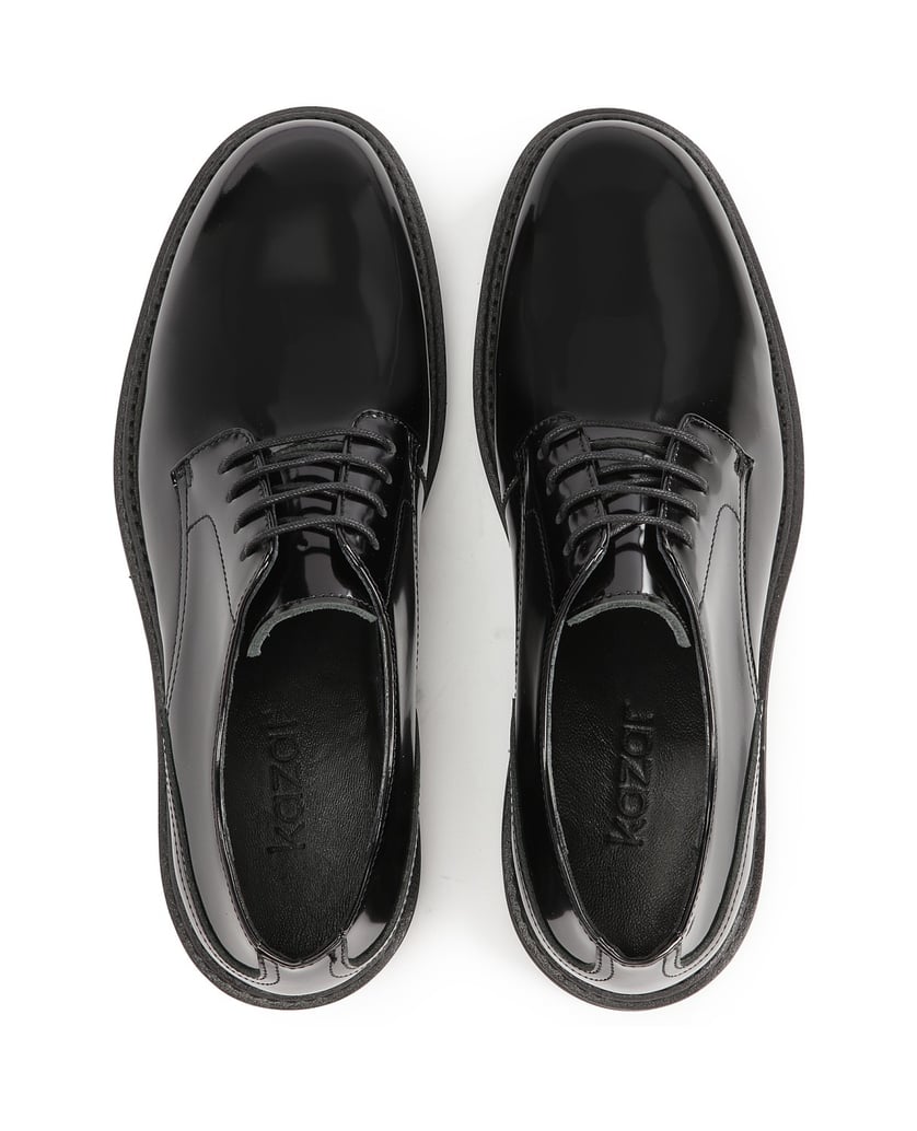 Kazar-Klassische-schwarze-Derby-Schuhe