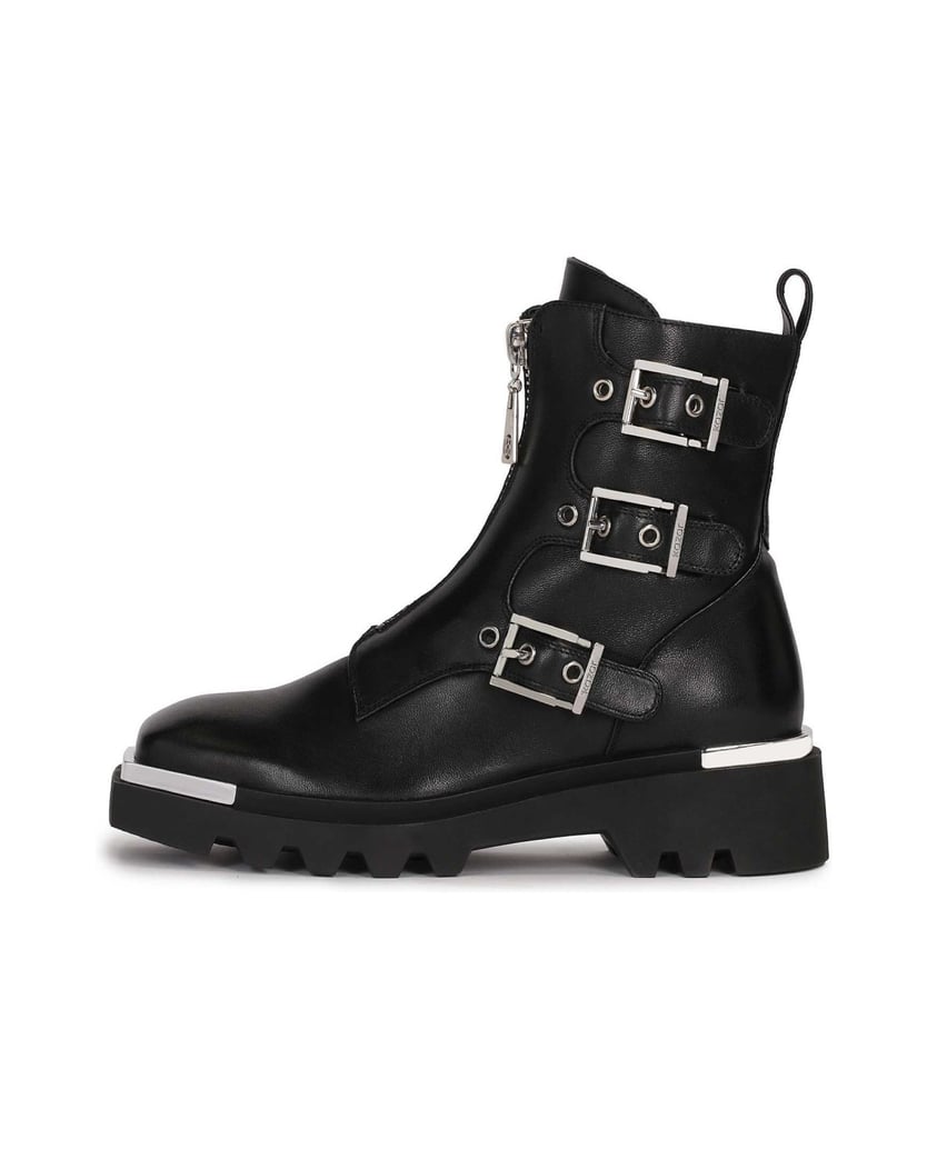 Kazar-Lederstiefel-mit-quadratischen-Zehen-schwarz