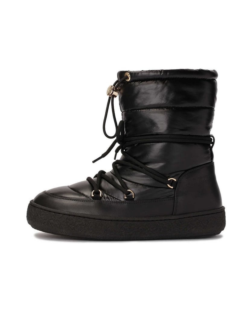 Kazar-Schwarze-isolierte-Schneestiefel-aus-kombinierten-Materialien-schwarz