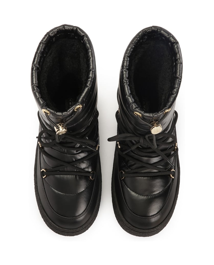 Kazar-Schwarze-isolierte-Schneestiefel-aus-kombinierten-Materialien-schwarz