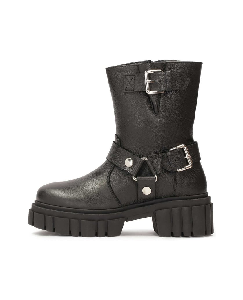 Kazar-Stiefel-mit-Reißverschluss-und-fester-Sohle-schwarz