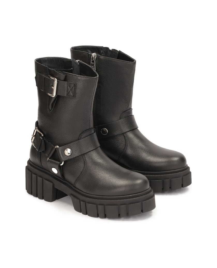 Kazar-Stiefel-mit-Reißverschluss-und-fester-Sohle-schwarz