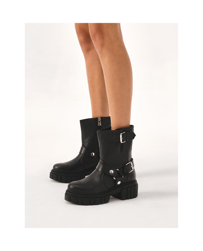 Kazar-Stiefel-mit-Reißverschluss-und-fester-Sohle-schwarz