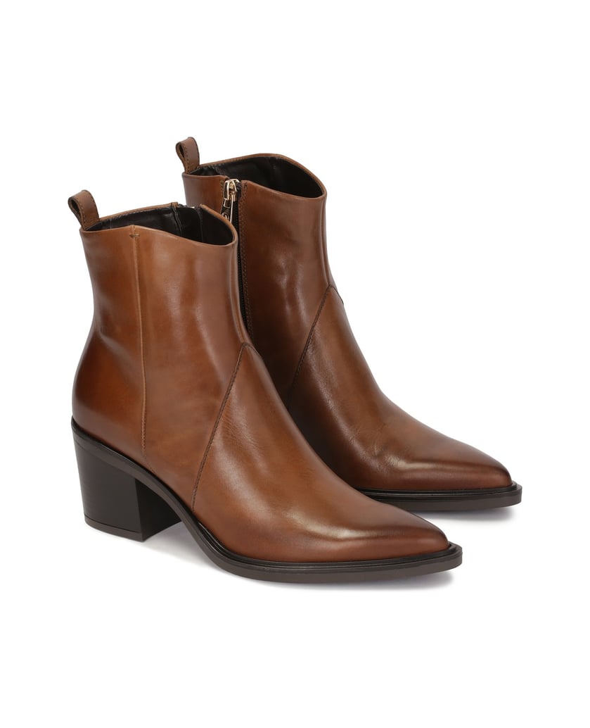 Kazar-Braune-Cowboystiefel-mit-verlängerter-Nase-braun