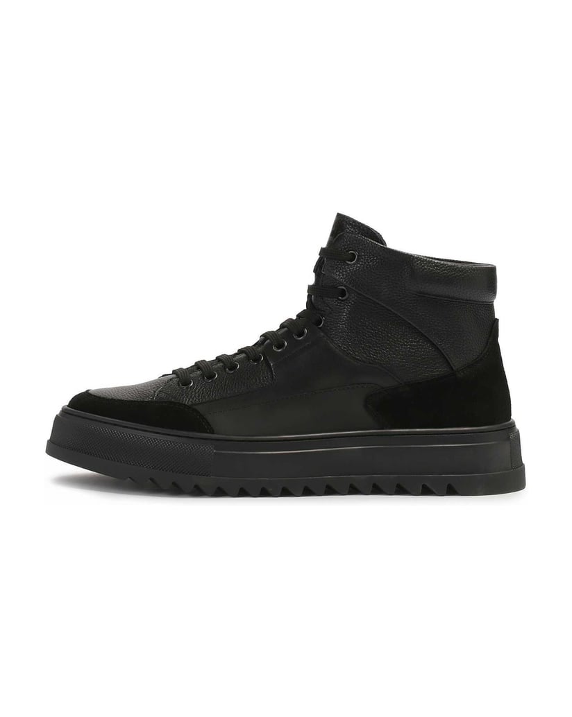 Kazar-Turnschuhe-aus-isoliertem-Wildleder-und-Glattleder-schwarz