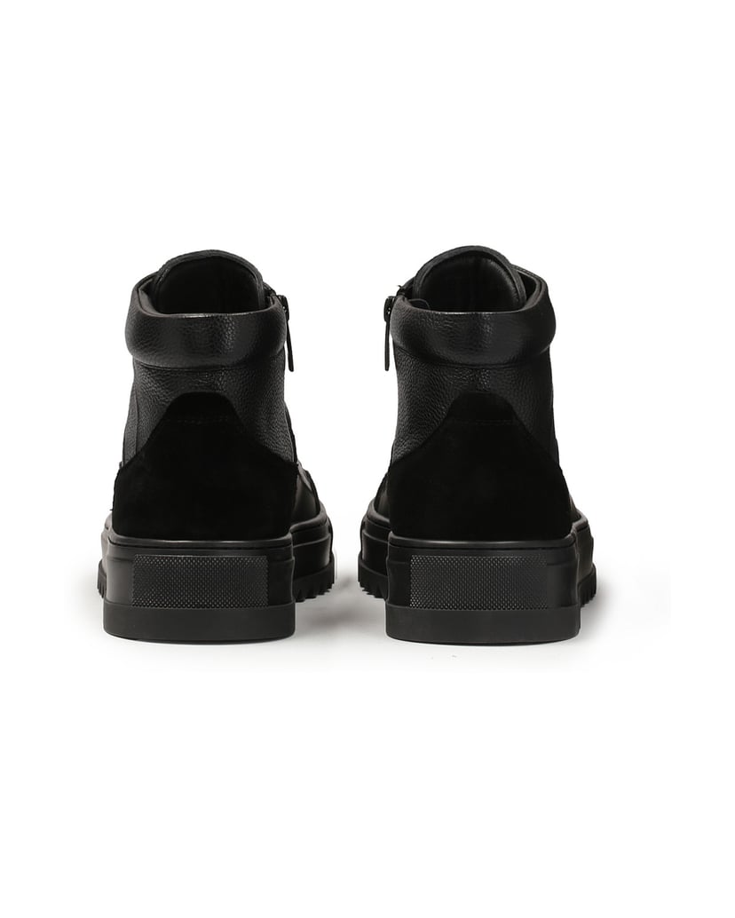 Kazar-Turnschuhe-aus-isoliertem-Wildleder-und-Glattleder-schwarz