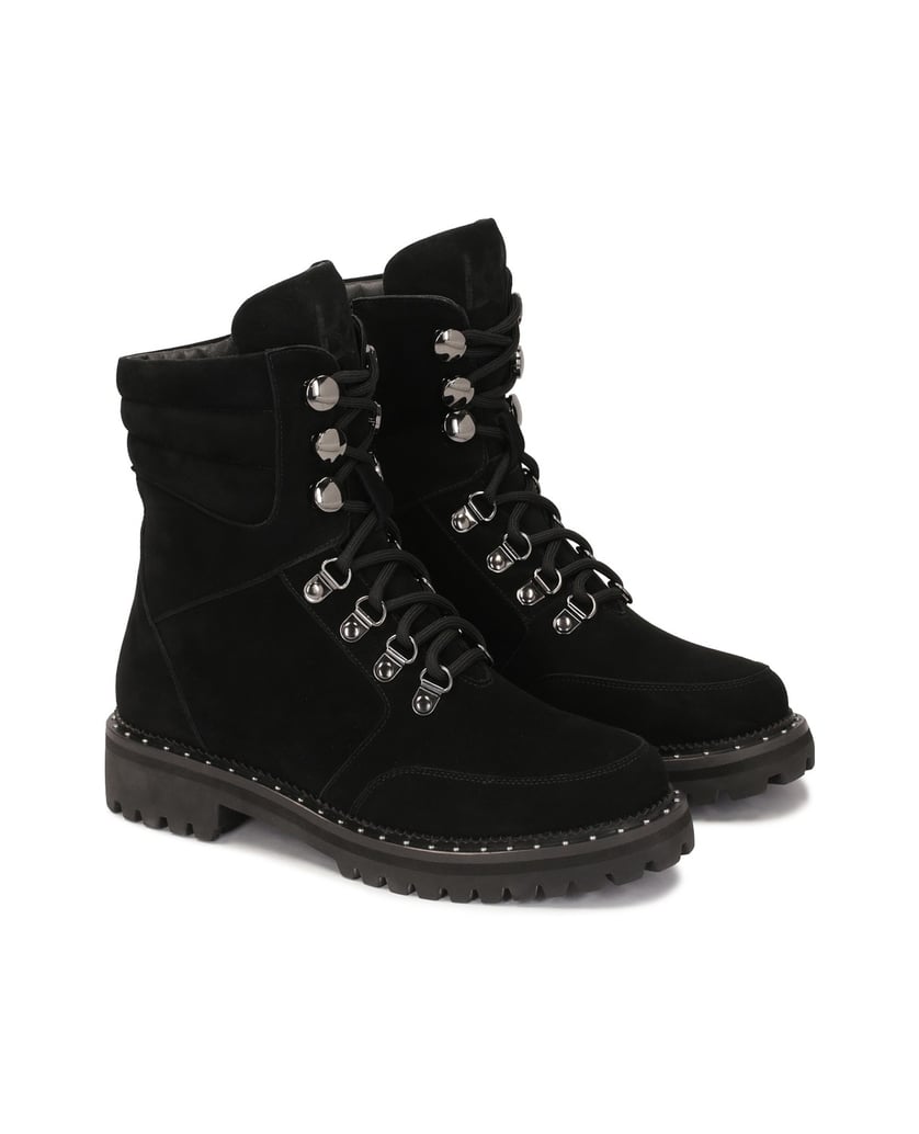 Kazar-Schwarze-Wildlederstiefel-mit-hohem-Schaft-schwarz