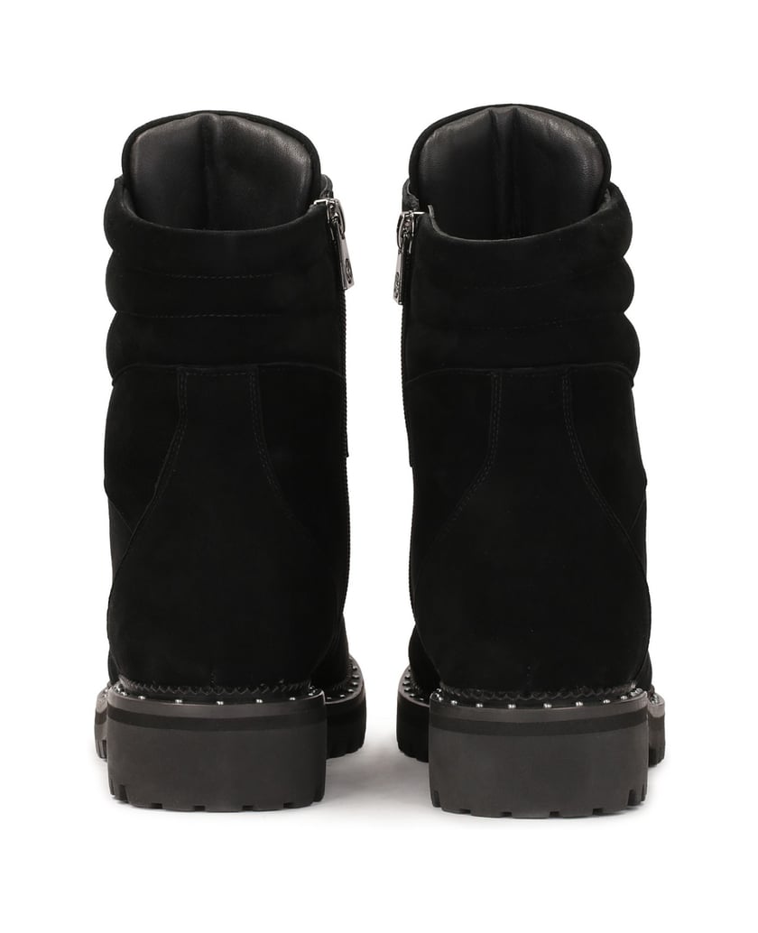 Kazar-Schwarze-Wildlederstiefel-mit-hohem-Schaft-schwarz