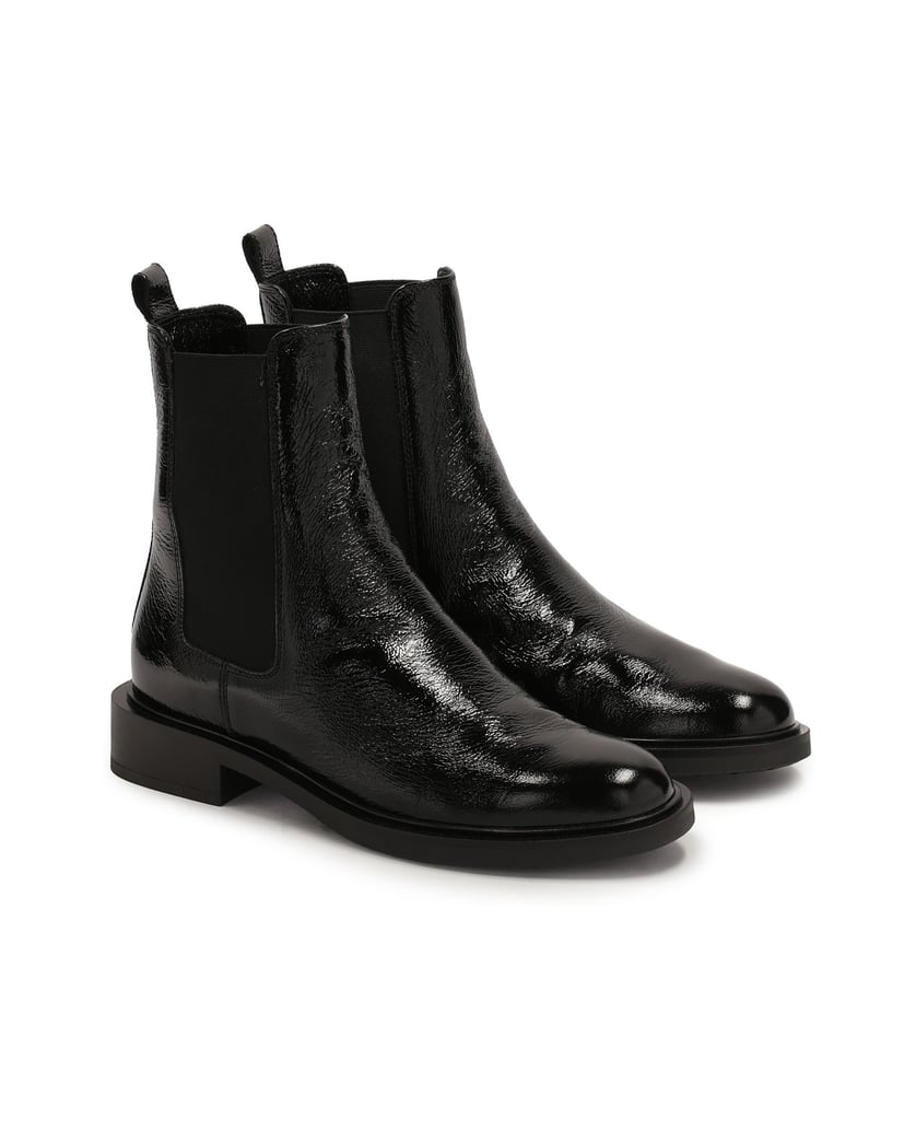 Kazar-Schwarze-Chelsea-Stiefel-mit-Knittereffekt-schwarz