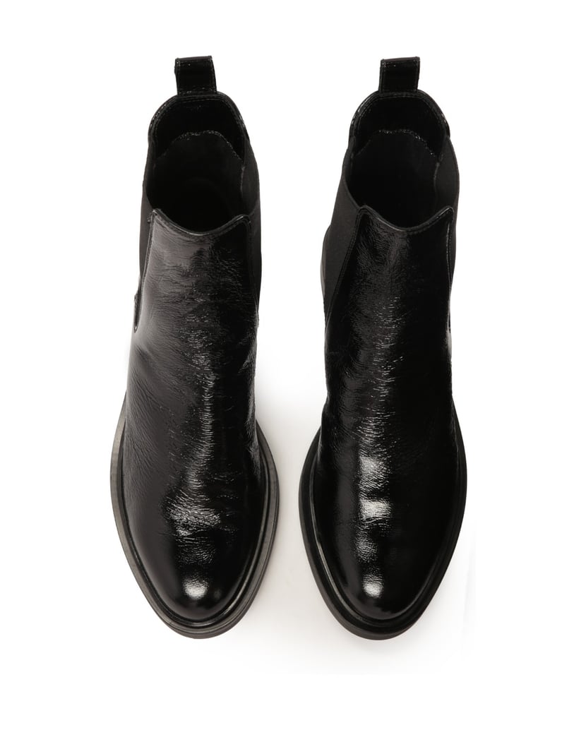 Kazar-Schwarze-Chelsea-Stiefel-mit-Knittereffekt-schwarz