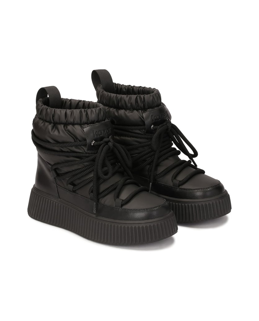 Kazar-Schneestiefel-mit-dicken-Sohlen-schwarz