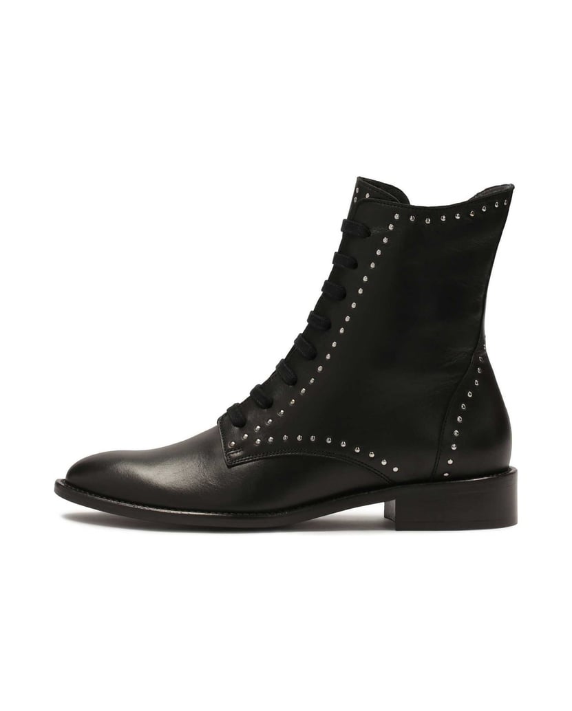 Kazar-Schwarze-Stiefel-mit-Nieten-verziert-schwarz