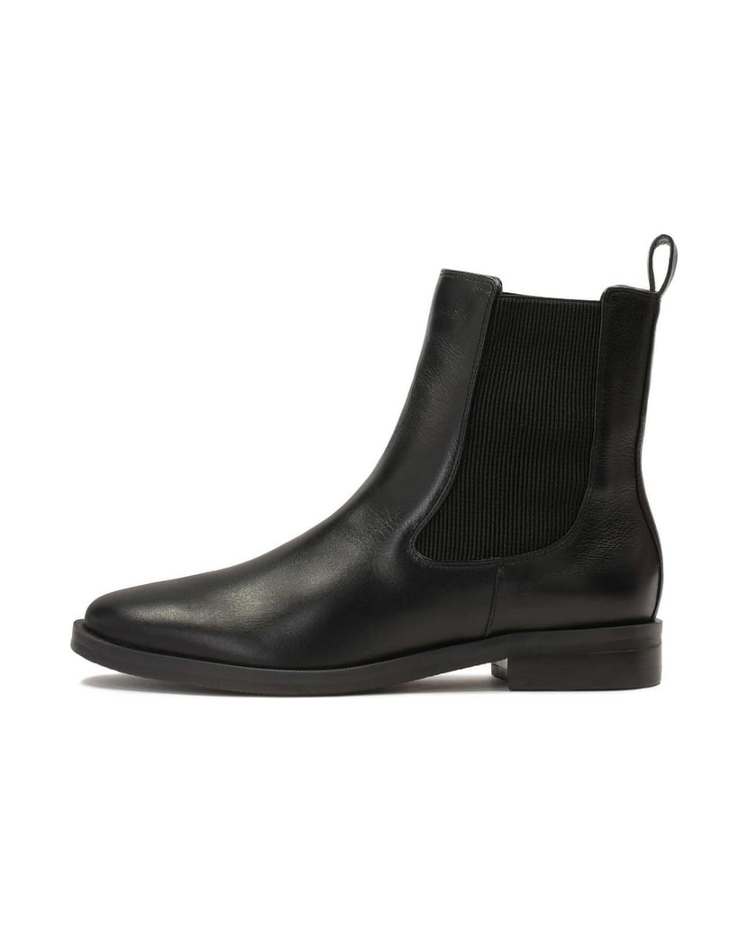 Kazar-Schwarze-Chelsea-Stiefel-aus-Leder-schwarz