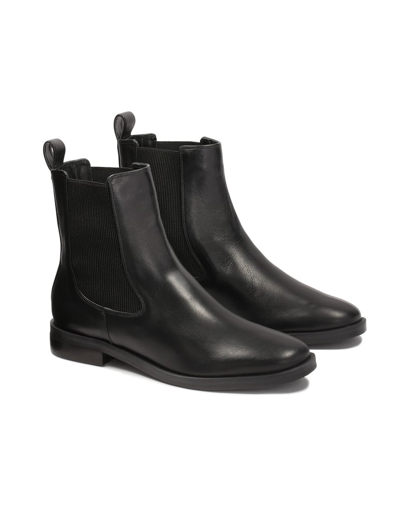 Kazar-Schwarze-Chelsea-Stiefel-aus-Leder-schwarz